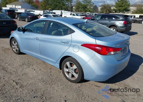 2011 Hyundai Elantra Gls (Ulsan Plant) from USA, damaged, VIN KMHDH4AE9BU107650